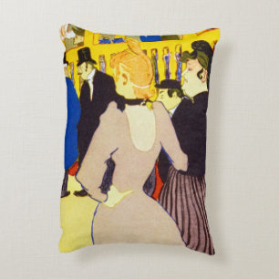 Coussins Décoratifs Au Nightclub par Toulouse Lautrec, Art Vintage