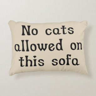 Coussins Décoratifs Aucun chat autorisé sur ce canapé