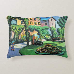 Coussins Décoratifs Auguste Macke - Image de jardin, peinture populair