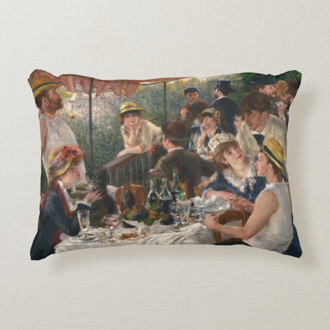 Coussins Décoratifs Auguste Renoir - Déjeuner de la fête nautique (Devant)