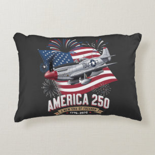 Coussins Décoratifs Avion du 250e anniversaire de l'Amérique