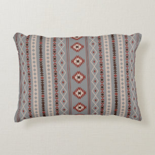Coussins Décoratifs Aztec Crème rouille Motifs Brown gris mélangés V M
