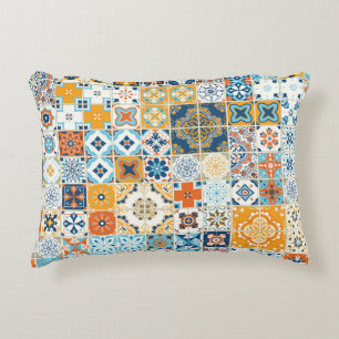 Coussins Décoratifs Azulejo Tuiles portugais : Multicolor Vintage