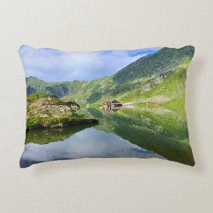 Coussins Décoratifs Balea Lake en Roumanie : photographie alpine épous