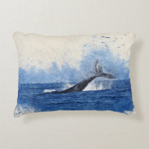 Baleines en Oiseaux de mer à distance Décor Cadeau