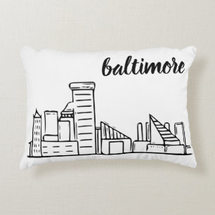 Coussins Décoratifs Baltimore Skyline