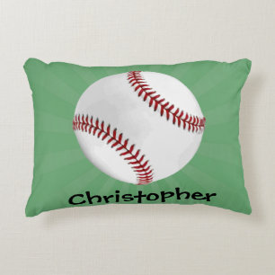 Coussins Décoratifs Baseball personnalisé sur Garçons verts