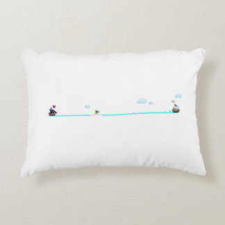 Coussins Décoratifs Bateau Pirate Pixel Art Mignon à la Poursuite d'un