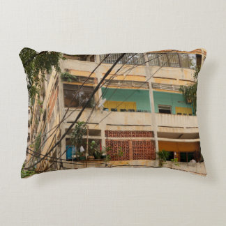 Coussins Décoratifs Bâtiment Vintage coloré - vietnamien, ancien, 