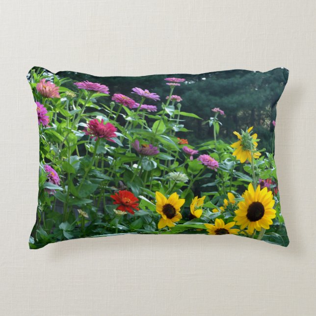 Coussins Décoratifs Beau jardin fleuri (Devant)