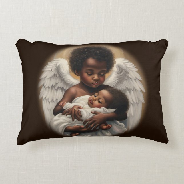 Coussins Décoratifs Bébé Anges (Devant)