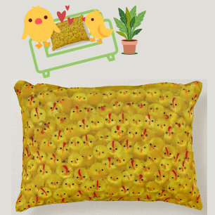 Coussins Décoratifs Bébé Jaune mignon Poussins de Pâques Jeter Oreille