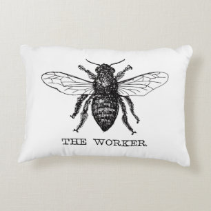 Coussins Décoratifs Bee Worker Honey Black Bumblebee