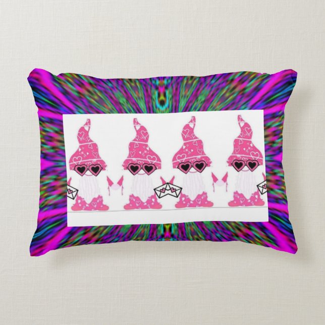 Coussins Décoratifs Belle valentines uniques jour gnomes (Devant)