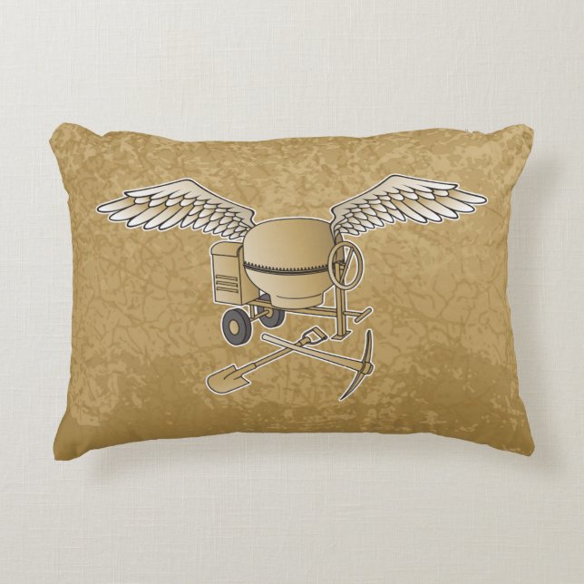 Coussins Décoratifs Bétonnière beige (Devant)