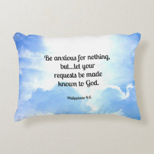 Coussins Décoratifs Bible Verse, Philippines 4:6