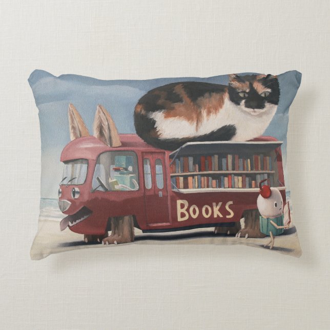 Coussins Décoratifs Bibliobus (Devant)