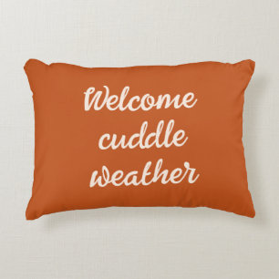 Coussins Décoratifs Bienvenue Cuddle Météo Brûlé Orange Jeu Oreiller
