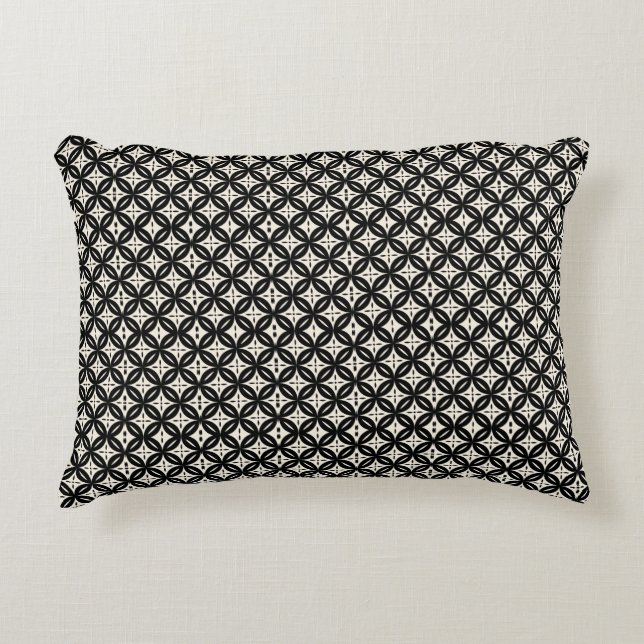 Coussins Décoratifs Black and Beige Accent Pillow (Devant)