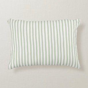 Coussins Décoratifs Bleu Clair Vert Blanc Rayures