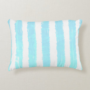 Coussins Décoratifs Bleu glace Faux Shimmer Aquarelle Motif