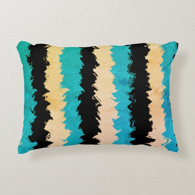 Coussins Décoratifs Bleu Noir Rustique Tailles Jaunes (Devant)
