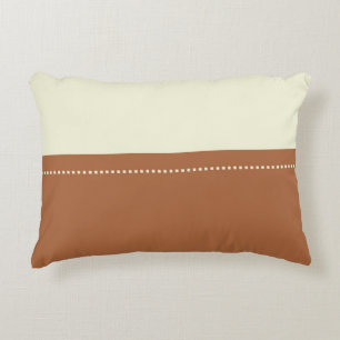 Coussins Décoratifs Bloc de couleur beige Brown