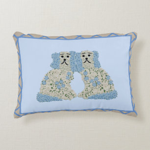 Coussins Décoratifs Blue Staffordshire Chiens Ginger Jars Petit déjeun