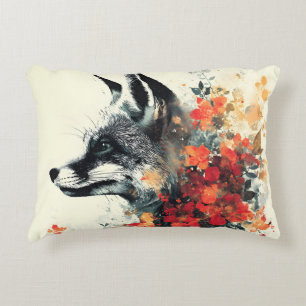 Coussins Décoratifs Boho Floral Fox Faune Nature