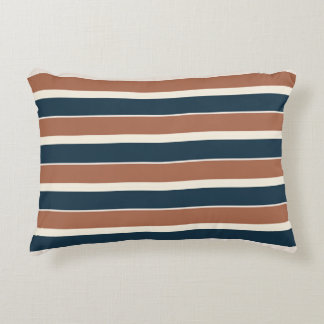 Coussins Décoratifs Boho Rustic et Navy Stripes
