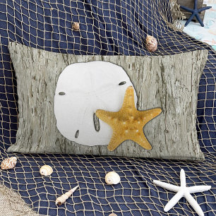 Coussins Décoratifs Bois de flottaison rustique de plage avec dollar d