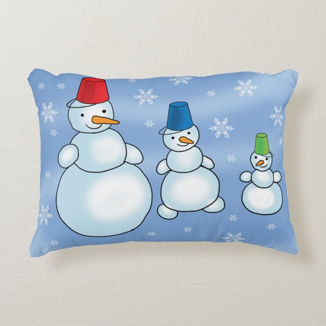Coussins Décoratifs bonhomme de neige (Devant)