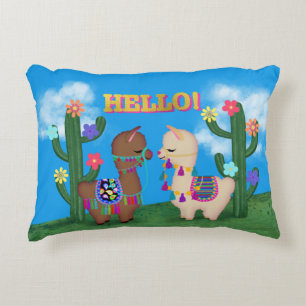 Coussins Décoratifs Bonjour Llamas ! Bébé mignon Llamas Enfants