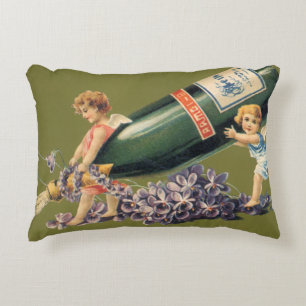 Coussins Décoratifs Bonne année, Angels Vintages au Champagne