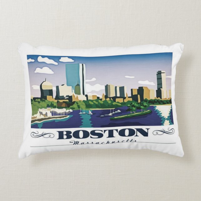 Coussins Décoratifs Boston, Massachusetts (Devant)