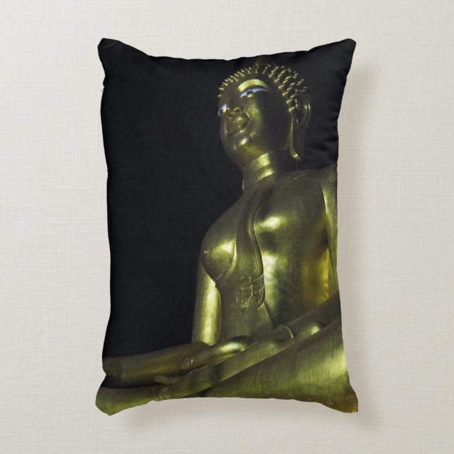 Coussins Décoratifs Bouddha d'or la nuit (Devant(Vertical))
