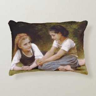 Coussins Décoratifs Bouguereau's 1882 Les noisettes rassemblent Les no