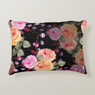 Coussins Décoratifs Bouquet d'aquarelle fleurs avec haricot