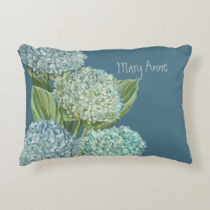 Coussins Décoratifs Bouquet d'hortensia bleu poussiéreux
