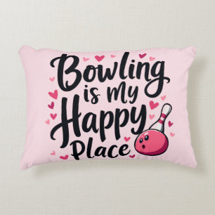 Coussins Décoratifs Bowling Lover Cute Retro esthétique Sports Design