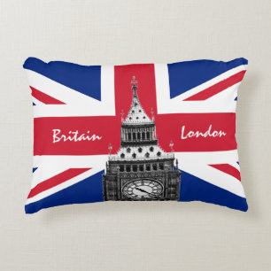 Coussins Décoratifs British Flag & Big Ben - Londres, Royaume-Uni /fan