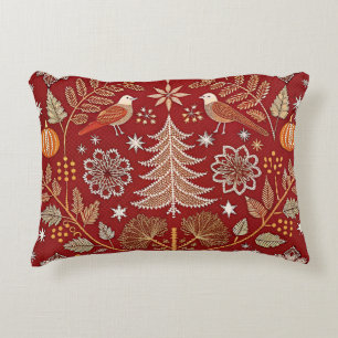 Coussins Décoratifs Brodé nordique Couvercle d'oreiller à jet blanc