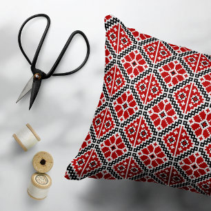 Coussins Décoratifs Broderie Ethnique Slave, Traditionnelle Balkanique