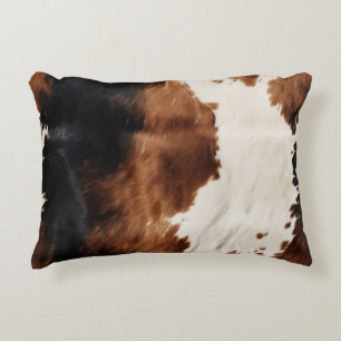 Coussins Décoratifs Brown Crème Noir Vache du Sud-Ouest