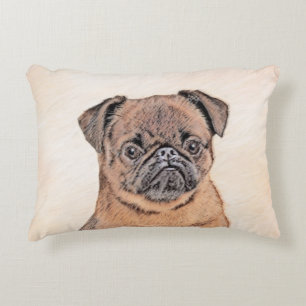 Coussins Décoratifs Bruxelles Griffon Smooth Painting Original Chien A