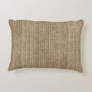 Coussins Décoratifs Burlap Rustique