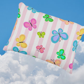 Coussins Décoratifs Butterfly Dreams Pink Stripe