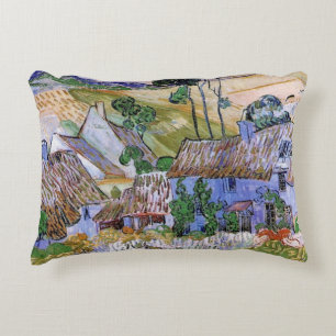 Coussins Décoratifs Cabanes à toit de chaume par Vincent van Gogh près