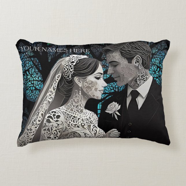 Coussins Décoratifs Cadeau mariage (Devant)