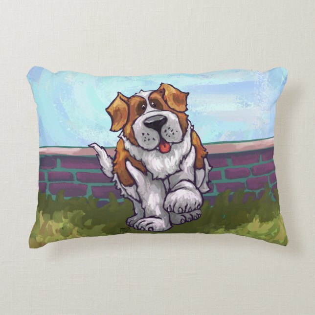 Coussins Décoratifs Cadeaux et accessoires de St Bernard (Devant)